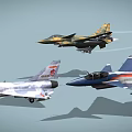 J-10 fighter model 3d model