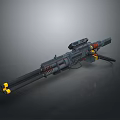 Browning Machine Gun Browning Gatling White Machine Gun Machine Gun Bullet Military 3d model