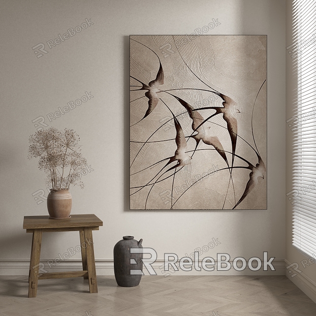 abstract decorative painting model