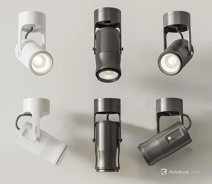 Modern Wall Lamps With White And Black Finish And Minimalist Contemporary Design 3d model 