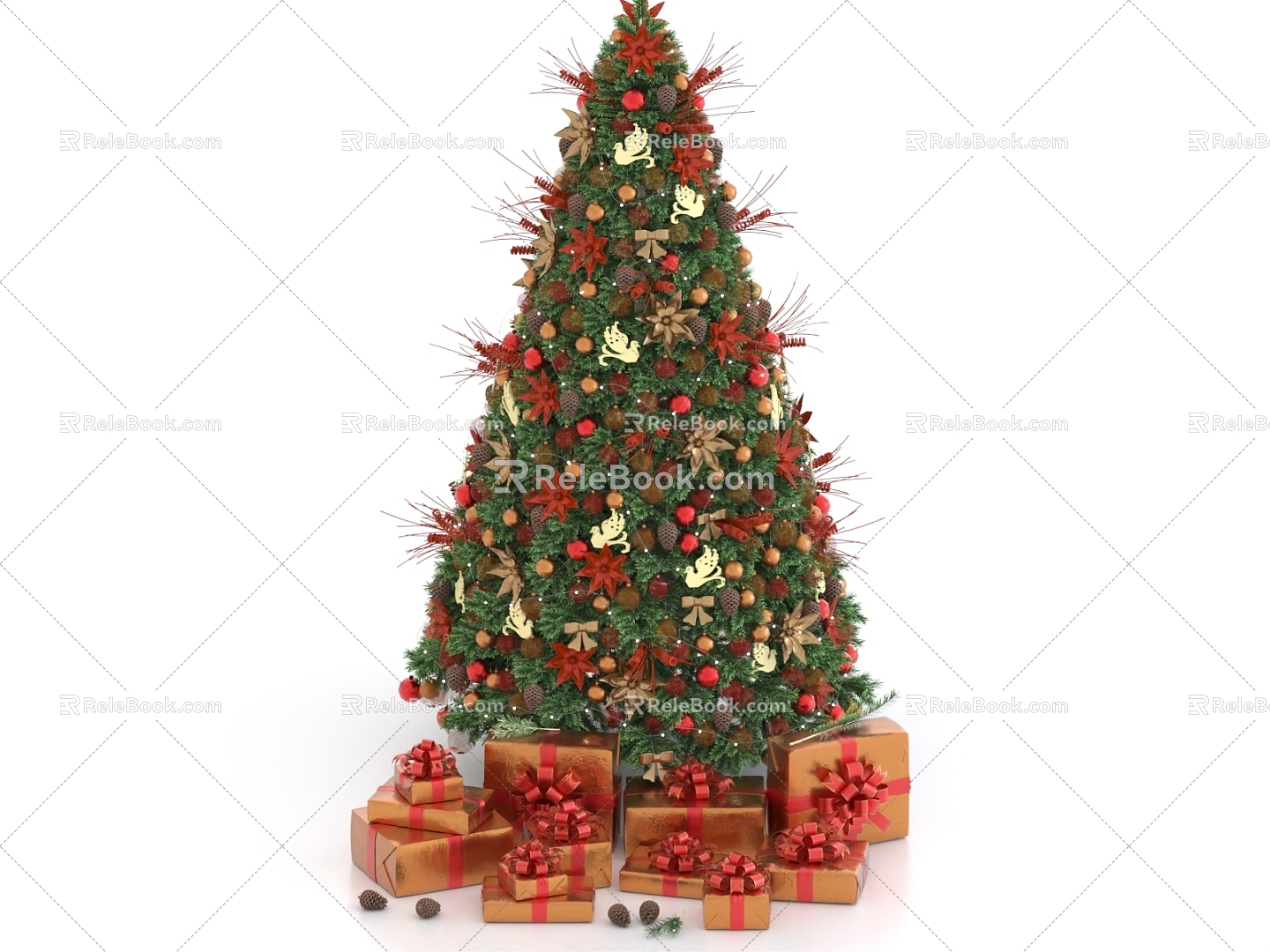 Christmas tree Christmas decoration 3d model