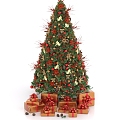 Christmas tree Christmas decoration 3d model