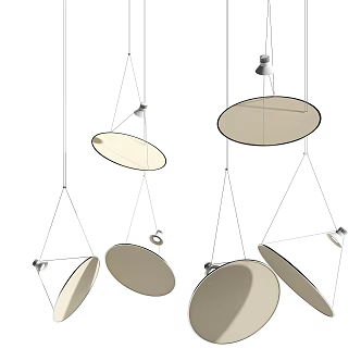 Modern chandelier 3d model