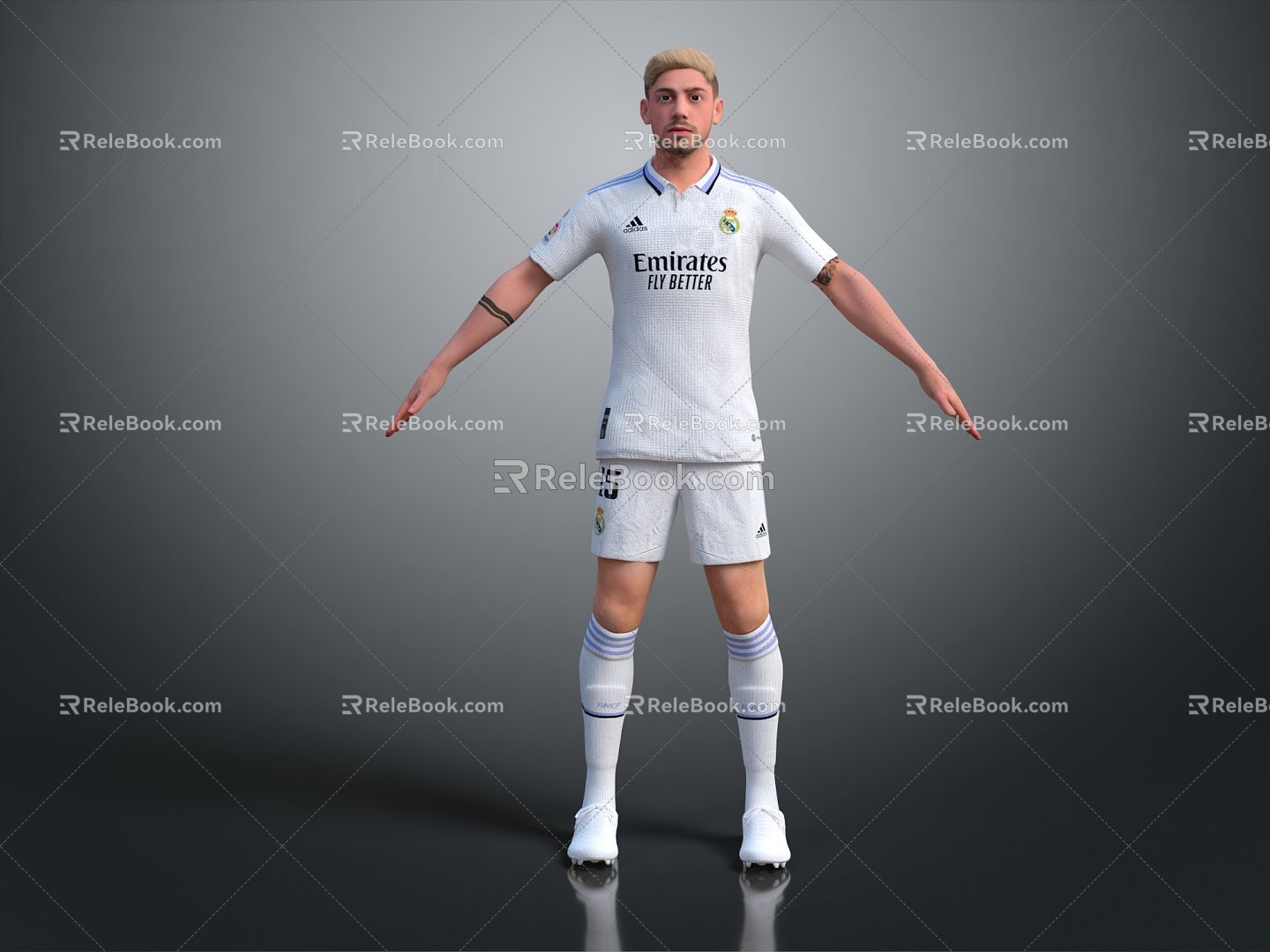 Modern man Federico Valverde football star football star football player player sports star 3d model