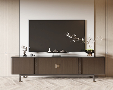 New Chinese TV Cabinet Decorative TV Cabinet 3d model