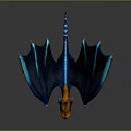 Vibrant Dragon Game And Movie Character With Blue Wings And Orange Details