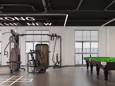 Modern Gym Entertainment Gym 3d model