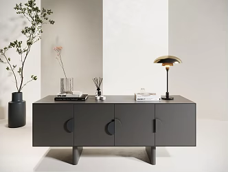 Modern TV Cabinet Side Cabinet 3d model