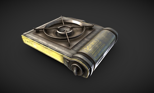 Portable Furnace Gas Stove Gas Tank 3d model