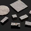 Natural Stone And Wood Decorative Pieces With Round Square And Rectangular Shapes