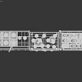 Commercial Stainless Steel Kitchen Cooking Equipment with Multiple Burners Stove Steamers Shelves and Frying Pans