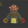 Monkey Cartoon Monkey Anime Monkey Stylized Monkey Fantasy Style Monkey Toy 3d model