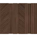 Wooden Wall Paneling With Vertical Stripes And Parallel Wood Grain Design