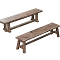 Retro Middle Ancient Other Stool Retro Dining Side Stool Middle Ancient 3d model