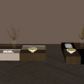 Retro coffee table 3d model