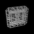 Industrial Steel Frame Structure With Grid Design For Construction Support