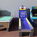 Colorful Retro And Modern Arcade Game Machines As Entertainment Appliances For Gaming Areas