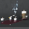 Modern candle lamp 3d model