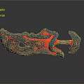 Lava Inspired Mythical Weapon with Blue Red Orange Flames Intricate Patterns and Glowing Details