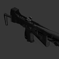 Sci-fi submachine gun 3d model