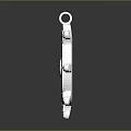 Silver Ship Wheel Pendant Shiny Fashion Accessory For Clothing Outfits