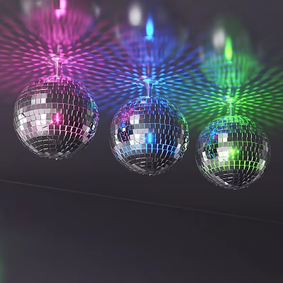 Modern Scarlet Splendour KTV Ball Light 3d model