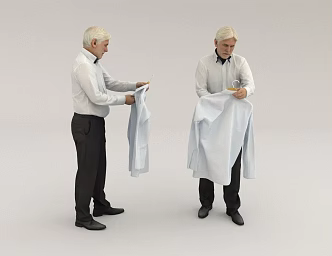 Clothing man fitting 3d model