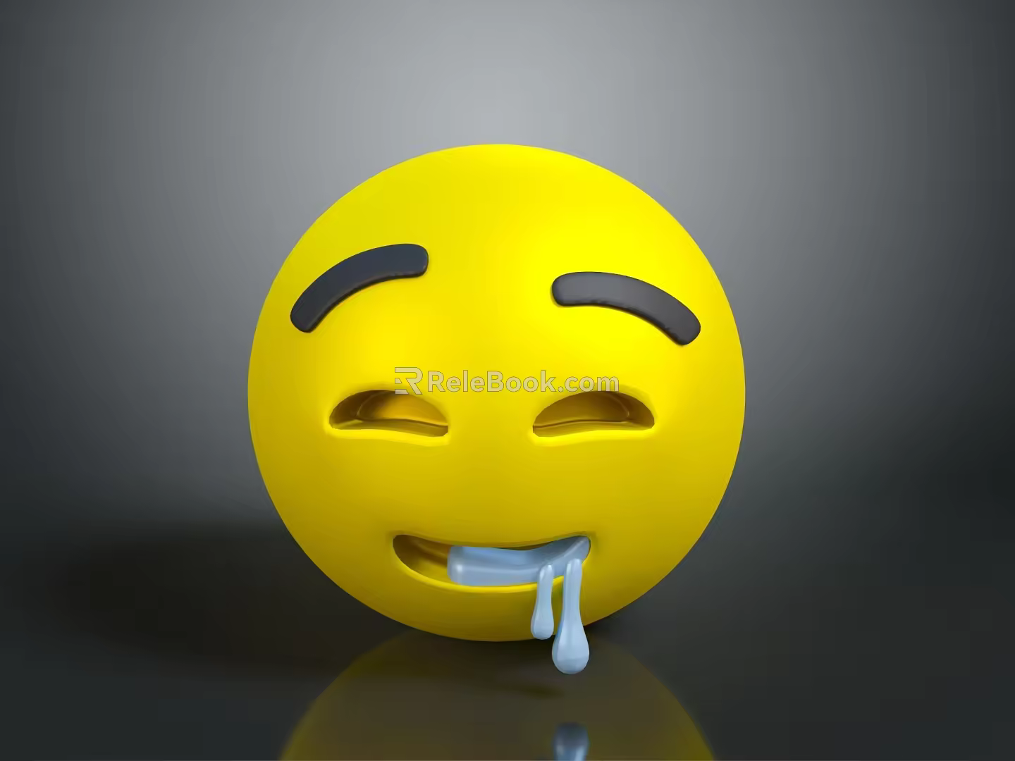 Expression package WeChat expression package cartoon expression cartoon face emoticon Yan text 3d model