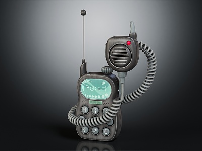 Modern walkie-talkie sci-fi walkie-talkie model