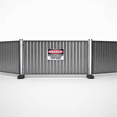 Modern Metal Room Divider Cabinet With Vertical Slat Design And Sturdy Base Construction 3d model