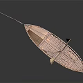Modern Sailing Cartoon Sailing 3d model
