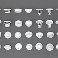 Different Types of Fire Equipment Including Smoke Detectors And Alarm Devices