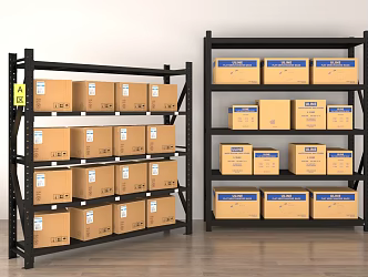 Modern Shelf Express Rack Storage Rack 3d model
