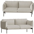 springs natural style double sofa 18 3d model