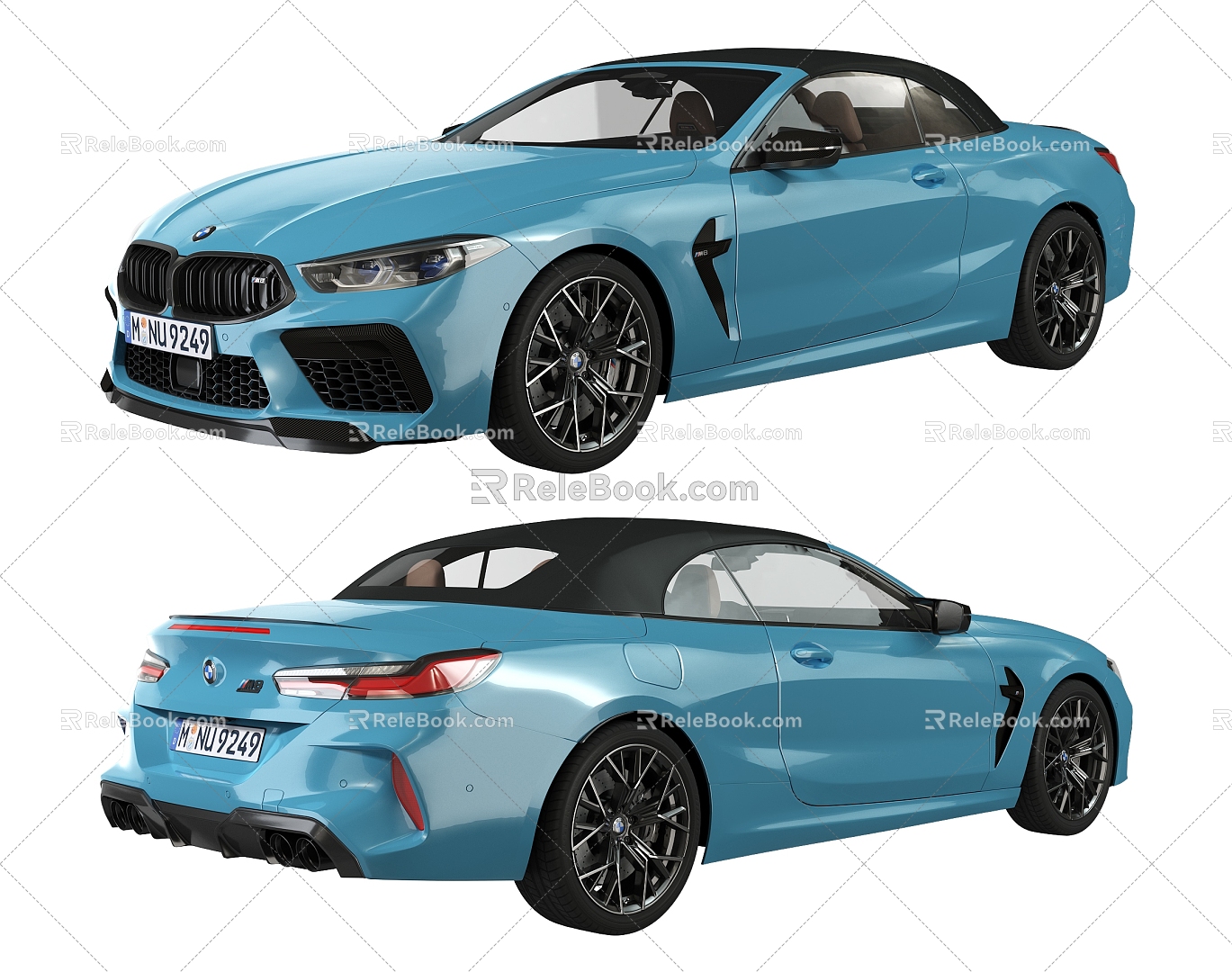 Hyundai BMW Convertible sports car 3d model