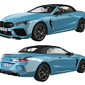 Hyundai BMW Convertible sports car 3d model