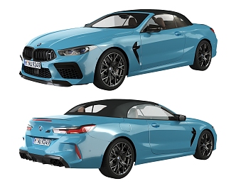 Hyundai BMW Convertible sports car 3d model