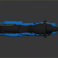 Blue Racing Motorcycle With Number 20 Black Seat And Yellow Rims