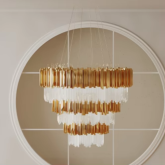 Modern chandelier 3d model