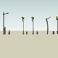 Chinese landscape lamp 3d model