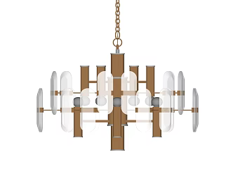 Light Luxury Chandelier 3d model