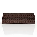 Brown Patterned Architectural Structure With Symmetrical Rectangular Layered Smooth Surface Design