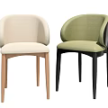 Modern Stylish Dining Chairs With Comfortable Fabric Seats And Wooden Legs In Multiple Colors