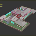 Modern Detached Villa With Courtyard Swimming Pool Lawn And Architectural Design