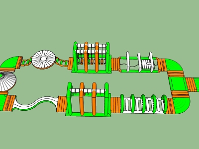 Modern Amusement Equipment Water Entry model