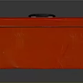 Sturdy Red Toolbox With Black Handle For Equipment Organization And Storage