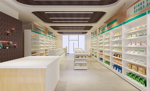 Modern Pharmacy 3d model