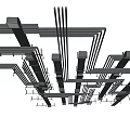Modern pipe top pipe network 3d model