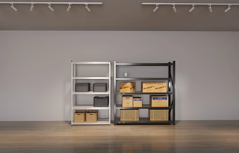 Modern shelf storage rack 3d model