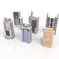 Building Models of Modern High Rise Structures With Diverse Architectural Designs
